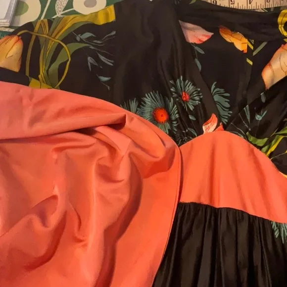 Vintage 70s angel sleeve maxi dress - Picture 6 of 7